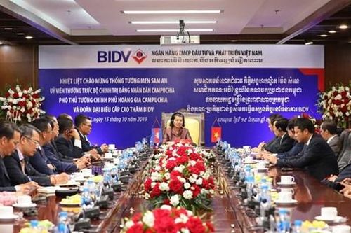 Phó Thủ tướng Campuchia muốn BIDV là cầu nối doanh nghiệp 2 nước