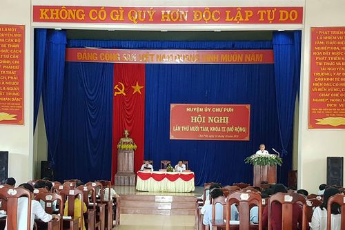 Hội nghị Ban Chấp hành Đảng bộ huyện Chư Pưh lần thứ 18, khóa IX mở rộng