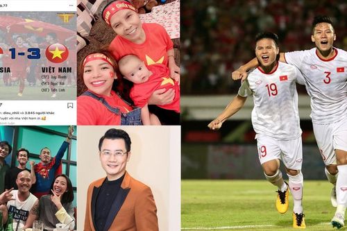 Nhiều sao Việt được phong 'thánh dự đoán tỉ số' khi Việt Nam thắng Indonesia