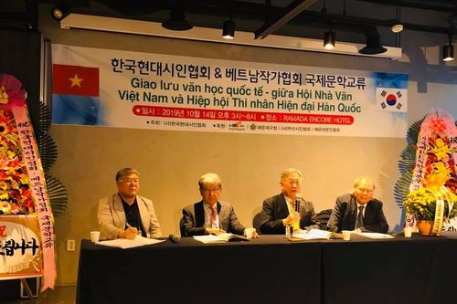 Giao lưu văn học quốc tế giữa Hội Nhà văn Việt Nam và Hiệp Hội thi nhân hiện đại Hàn Quốc