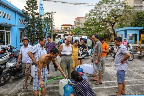 Nước cấp cho HH Linh Đàm tanh, đục do xe không đảm bảo vệ sinh