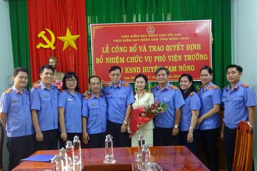 Bổ nhiệm Phó viện trưởng Viện kiểm sát nhân dân huyện Tam Nông