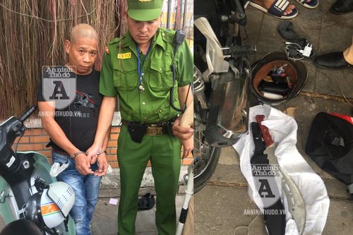 Ôm 2 thanh đao dạo phố, không thoát khỏi tầm ngắm của Cảnh sát 141