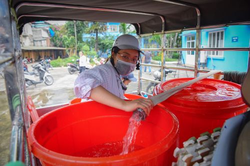 Công ty nước sông Đà đã cấp nước trở lại