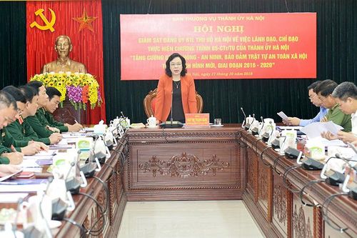 Phó Bí thư Thường trực Thành ủy Ngô Thị Thanh Hằng: Giữ vững an ninh chính trị, an toàn xã hội là nhiệm vụ trọng tâm