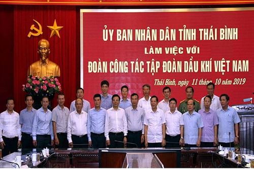 Tổng giám đốc PV GAS tham gia đoàn làm việc với lãnh đạo UBND tỉnh Thái Bình
