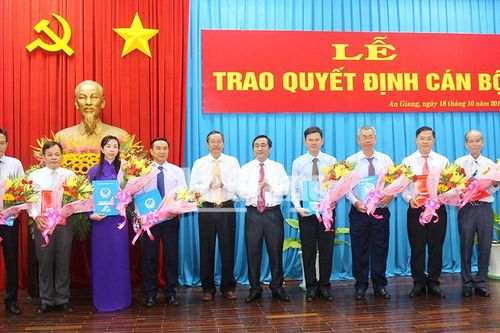 An Giang điều động, bổ nhiệm nhiều cán bộ
