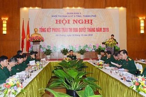 Khối thi đua LLVT 9 tỉnh, thành phố Quân khu 3 tổng kết phong trào Thi đua Quyết thắng năm 2019