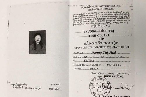 Phát hiện hiệu trưởng trường mẫu giáo dùng bằng giả
