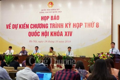 Kỳ họp thứ 8, Quốc hội khóa XIV: Dành 60% tổng thời gian cho công tác xây dựng pháp luật
