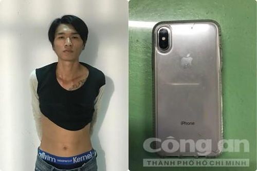 Vừa giật điện thoại của du khách, tên cướp bị trinh sát bắt gọn