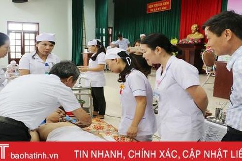 Hội thi thực hành Điều dưỡng – Nữ hộ sinh giỏi Bệnh viện đa khoa thị xã Kỳ Anh