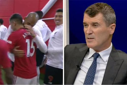 Cầu thủ MU và Liverpool ôm hôn nhau trong đường hầm, khiến Roy Keane 'ghê tởm'