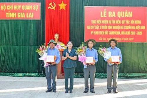 Tỉnh Gia Lai ra quân tìm kiếm hài cốt liệt sĩ quân tình nguyện và chuyên gia Việt Nam