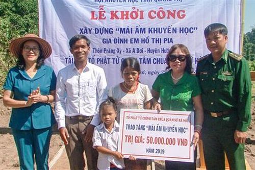 Khởi công xây dựng 'Mái ấm khuyến học'