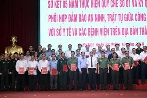 Ký kết Quy chế phối hợp đảm bảo ANTT trong lĩnh vực y tế