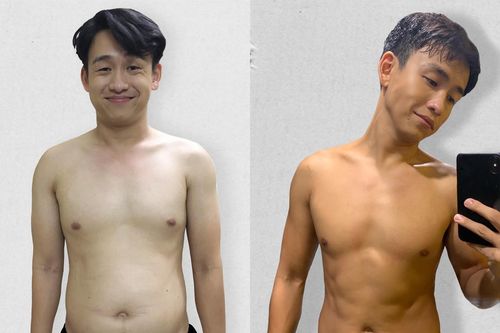 MC Quang Bảo khoe ảnh giảm 20 kg sau khi tăng cân mất kiểm soát