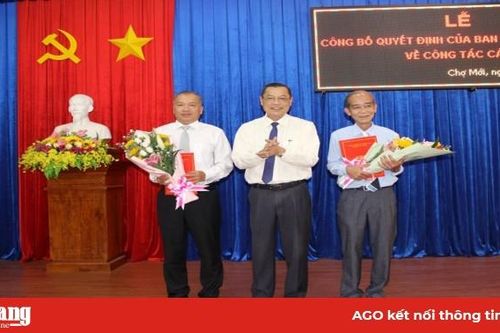 Điều động, chỉ định Giám đốc Sở Công thương Võ Nguyên Nam giữ chức Bí thư Huyện ủy Chợ Mới