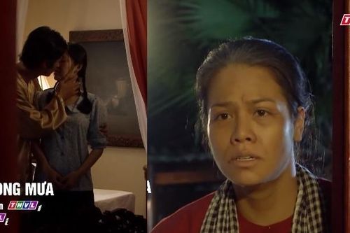 'Tiếng sét trong mưa' tập 46: Thị Bình chết đứng nhìn hai anh em ruột hôn nhau