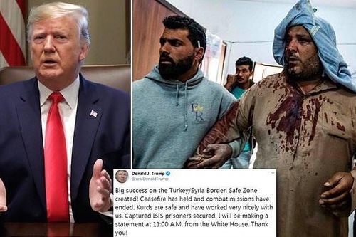 Thổ tuyên bố 'ngừng bắn vĩnh viễn' ở Syria, ông Trump liền dỡ bỏ trừng phạt