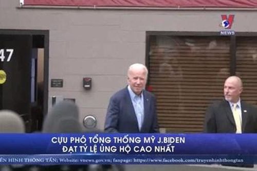 Cựu Phó Tổng thống Mỹ J.Biden đạt tỷ lệ ủng hộ cao nhất