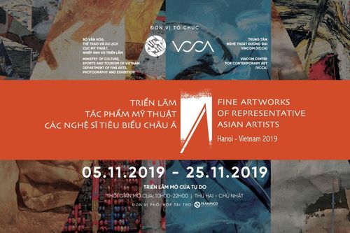 Triển lãm tác phẩm mỹ thuật của các nghệ sĩ tiêu biểu châu Á