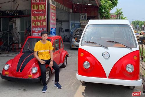 Hành trình gian nan của cậu học sinh Nam Định mày mò 'chế' ô tô xanh