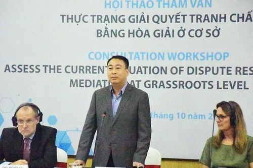 Giải quyết tranh chấp bằng hòa giải ở cơ sở thành công hơn 80%