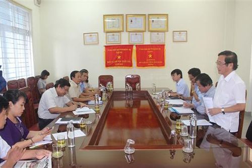 Ban Chỉ đạo công tác thông tin đối ngoại tỉnh Quảng Trị làm việc với Báo Quảng Trị