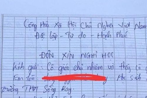 Bật cười với đơn xin nghỉ học dài như bài văn, có phần 'lâm li bi đát' của học sinh