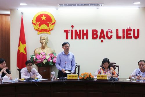 Đoàn kiểm tra liên ngành làm việc với UBND tỉnh Bạc Liêu về công tác văn bản
