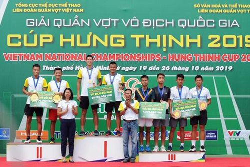 Chủ nhà TP.HCM thắng tuyệt đối tại Giải quần vợt VĐQG 2019