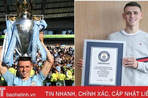 Sao trẻ Man City nhận kỷ lục Guinness