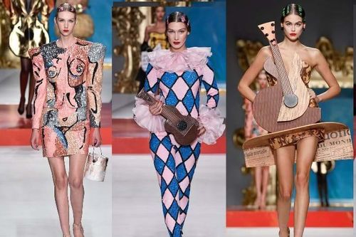 Tái hiện các bức vẽ nổi tiếng của Picasso trong bộ sưu tập Moschino Xuân - Hè 2020
