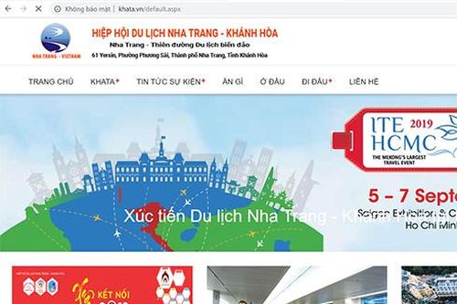 Nâng cấp trang web Hiệp hội Du lịch Nha Trang - Khánh Hòa