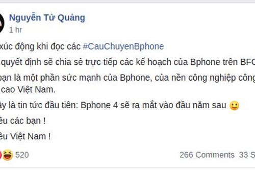CEO Bkav xác nhận sẽ ra mắt Bphone 4 đầu 2020