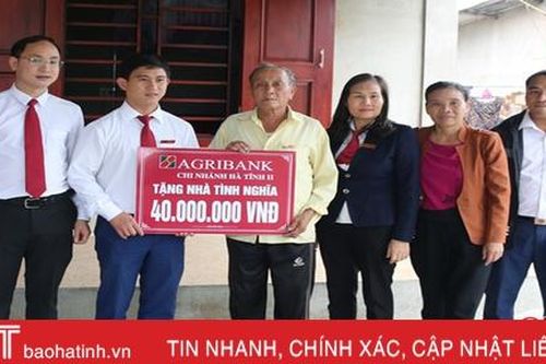 Agribank Hà Tĩnh II chi hơn 10 tỷ đồng cho công tác an sinh xã hội