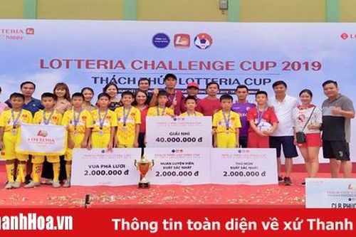 Thanh Hóa giành vị trí á quân giải bóng đá thiếu nhi toàn quốc 'Thách thức Lotteria Cup 2019'