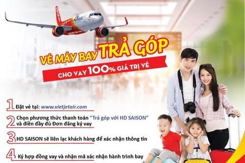 Nhờ trả góp vé máy bay, khách hàng dễ dàng mua vé Tết