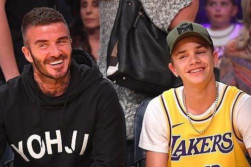 Con trai 17 tuổi gây chú ý khi đi xem bóng rổ cùng David Beckham