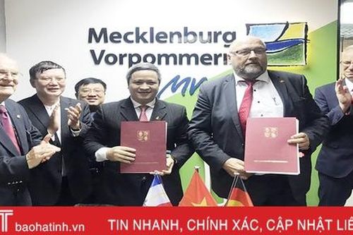 Bang MV - CHLB Đức và Hà Tĩnh ký kết ý định thư hợp tác