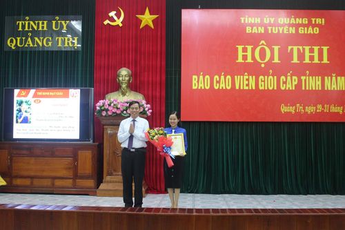 Tổng kết, trao giải Hội thi Báo cáo viên giỏi cấp tỉnh năm 2019