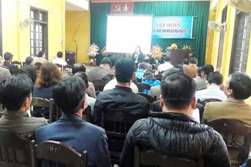 Tập huấn xây dựng nông thôn mới kiểu mẫu