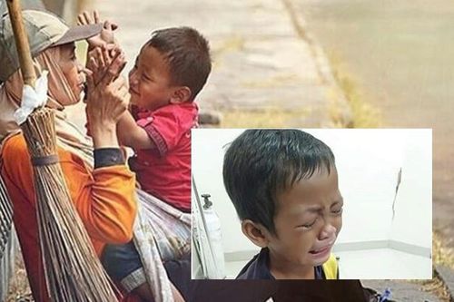 Tiếng khóc xé lòng của cậu bé mất mẹ sau tai nạn
