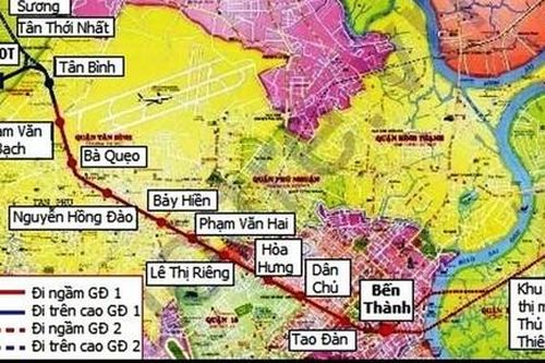 Năm 2026 hoàn thành, đưa vào khai thác tuyến metro Bến Thành - Tham Lương