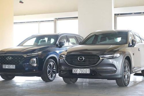 So sánh Hyundai Santafe cao cấp và Mazda CX-8 Premium AWD