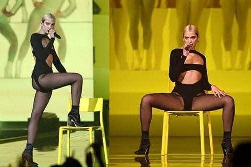 Dua Lipa mặc cut-out quá táo bạo trên sân khấu lễ trao giải MTV châu Âu