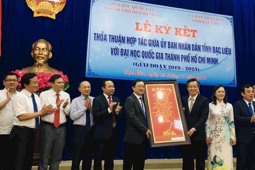 Đại học Quốc gia thành phố Hồ Chí Minh phối hợp đào tạo nguồn nhân lực cho tỉnh Bạc Liêu
