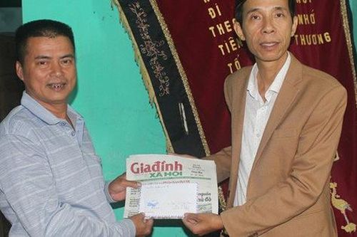 Báo Gia đình & Xã hội trao tiếp ủng hộ của bạn đọc đến các số phận kém may mắn ở Hải Dương