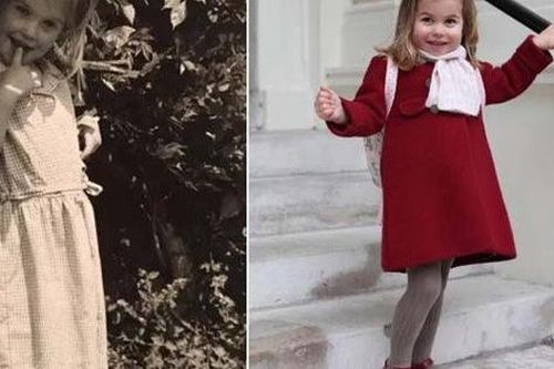 Cháu gái Diana thời nhỏ giống hệt Charlotte
